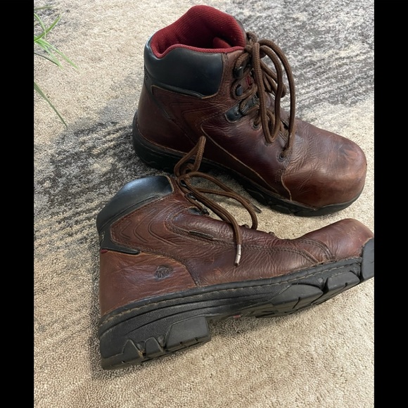 Wolverine Men’s Heavy Duty Strong Brown Boots - Picture 2 of 12